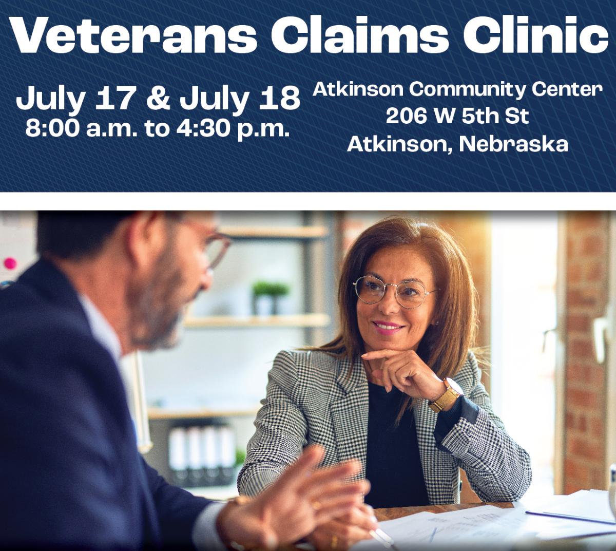 Atkinson Veterans Claims Clinic Nebraska Department of Veterans'